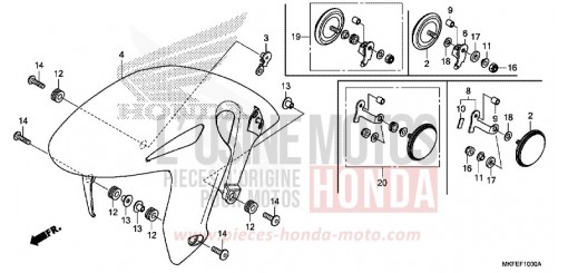 FRONT FENDER CBR1000S1K de 2019